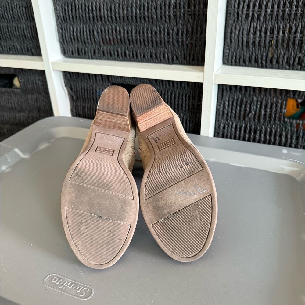 Toms Beige Perforated Ankle Booties - Picture 7 of 8